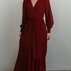 baltic born Lydia dress in burgundy
